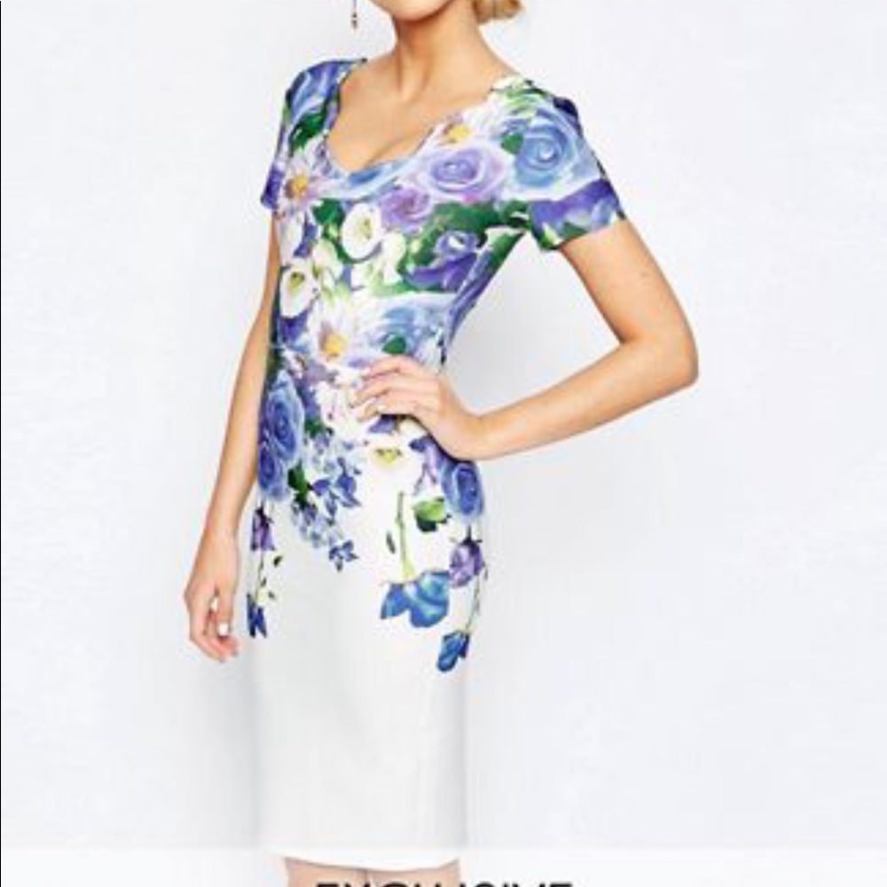 Hope&Ivy Floral pencil dress